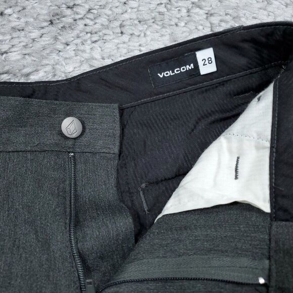 Volcom Vmonty Stretch Chino Pants Men's Straight Leg Dark Gray Size 28 - Picture 5 of 10